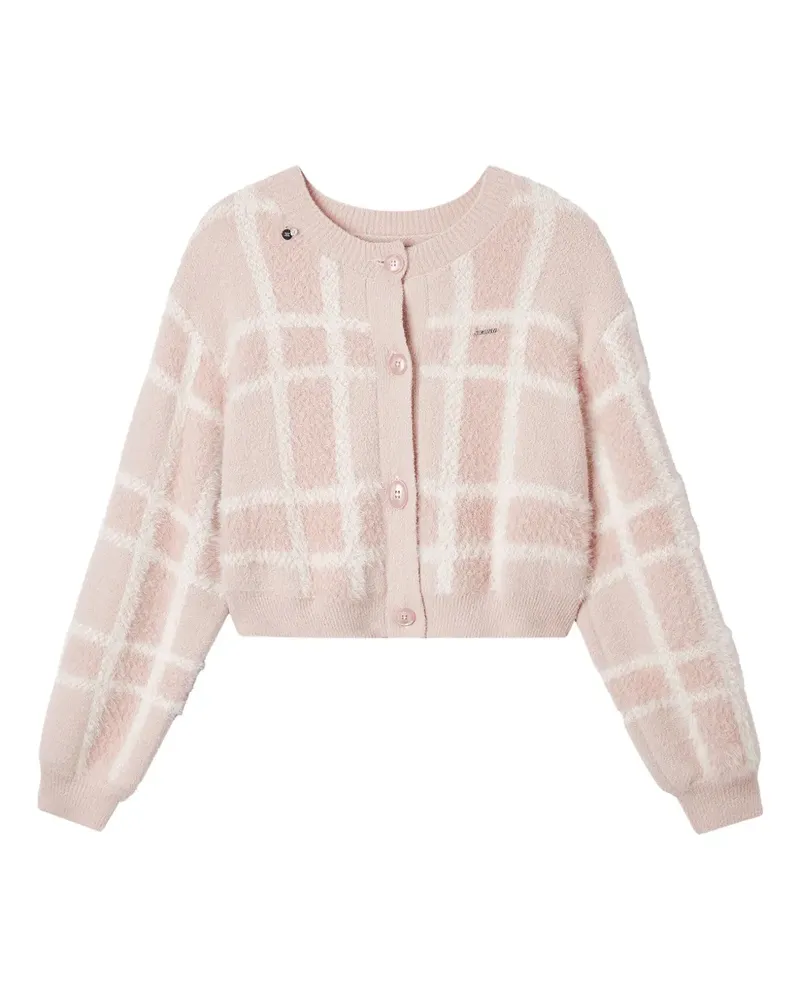 Musium Div. checked cardigan - Rosa Rosa