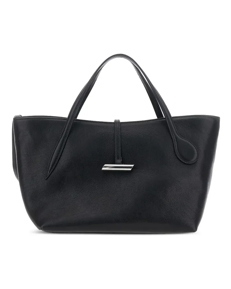 LITTLE LIFFNER Penne Tote Bag aus Silber - Schwarz Schwarz