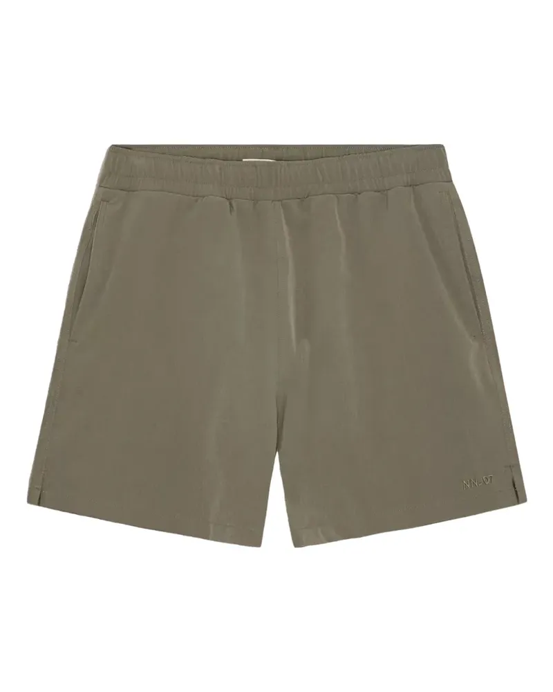 NN 07 Holiday logo-detail swim shorts - Grün Grün