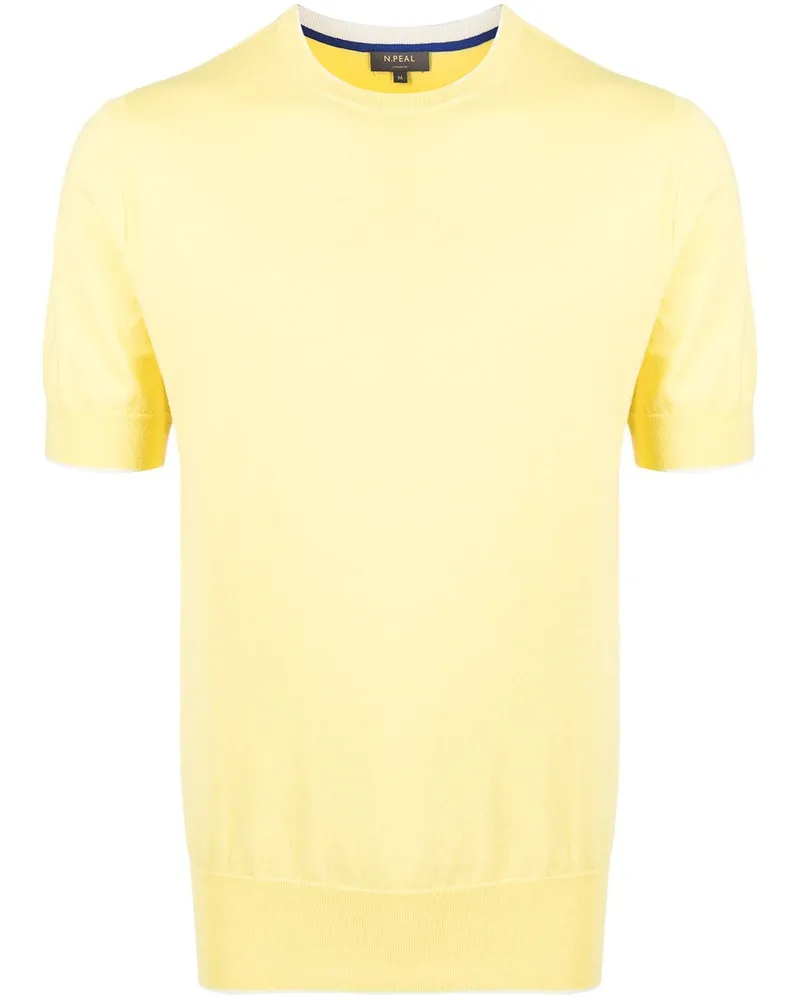 N.Peal Geripptes Sweatshirt - Gelb Gelb