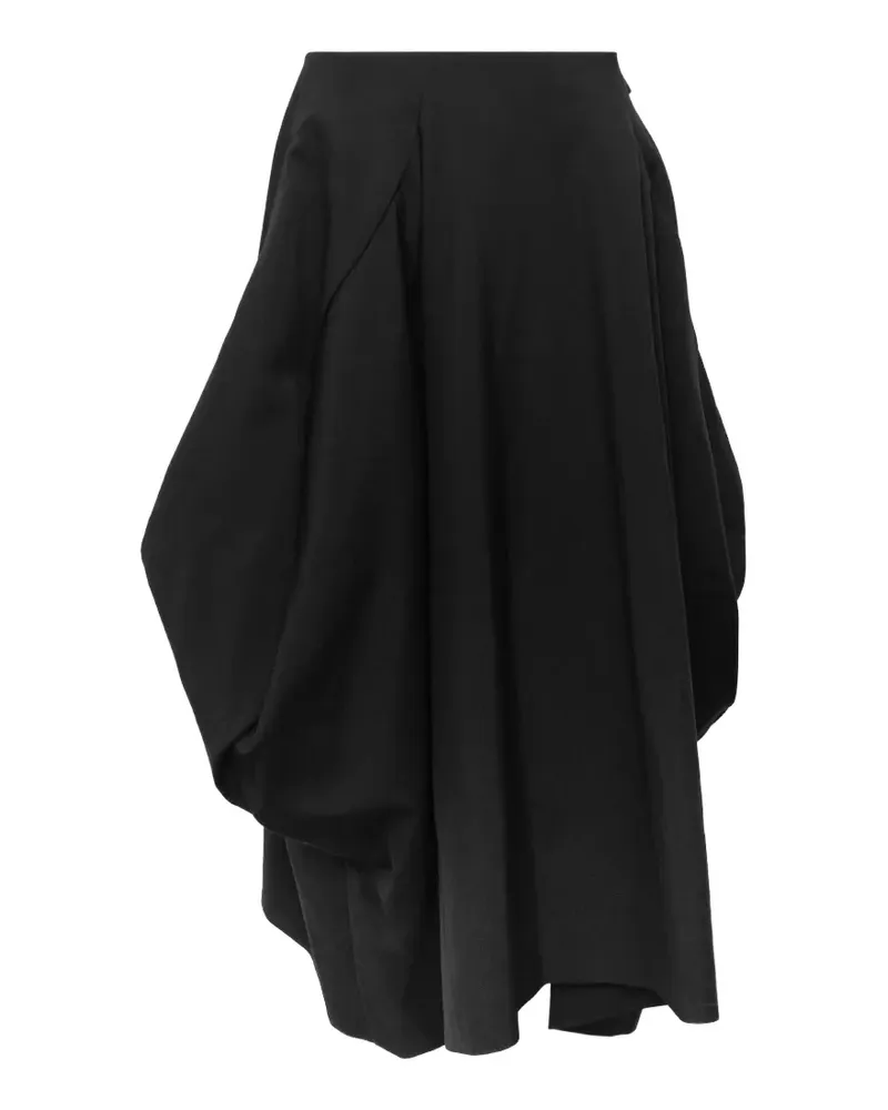 Comme des Garçons voluminous pleated midi skirt - Schwarz Schwarz