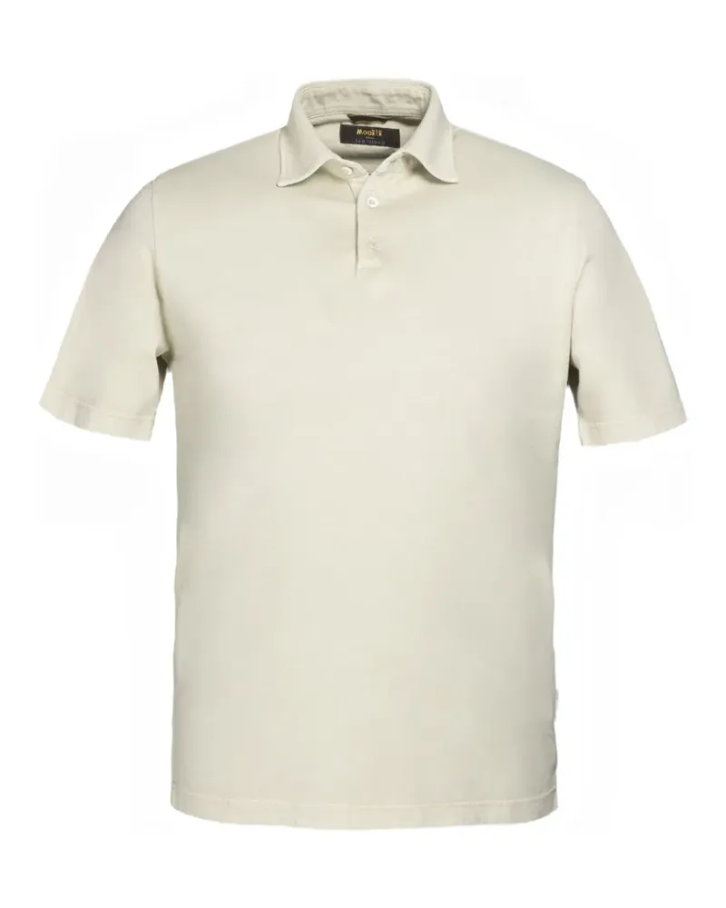 MOORER Poloshirt mit kurzen Ärmeln - Nude Nude