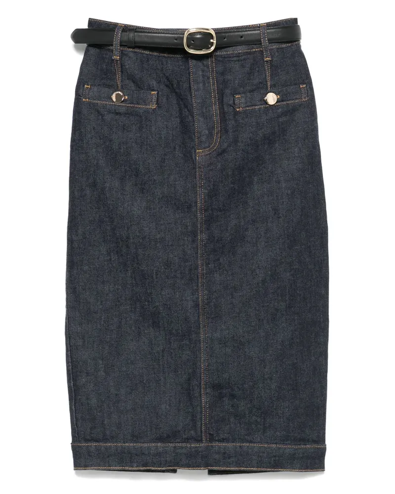 Self-Portrait Rock aus Denim - Blau Blau