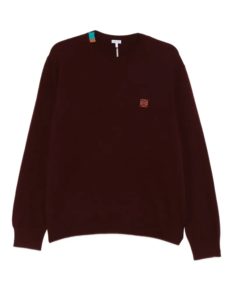 Loewe Pullover mit rundem Ausschnitt - Rot Rot
