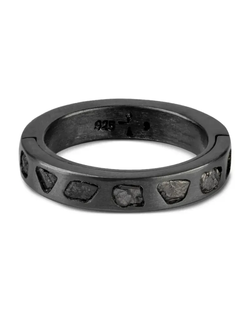 Parts Of Four Sistema Ring aus Sterlingsilber mit Diamant - Schwarz Schwarz