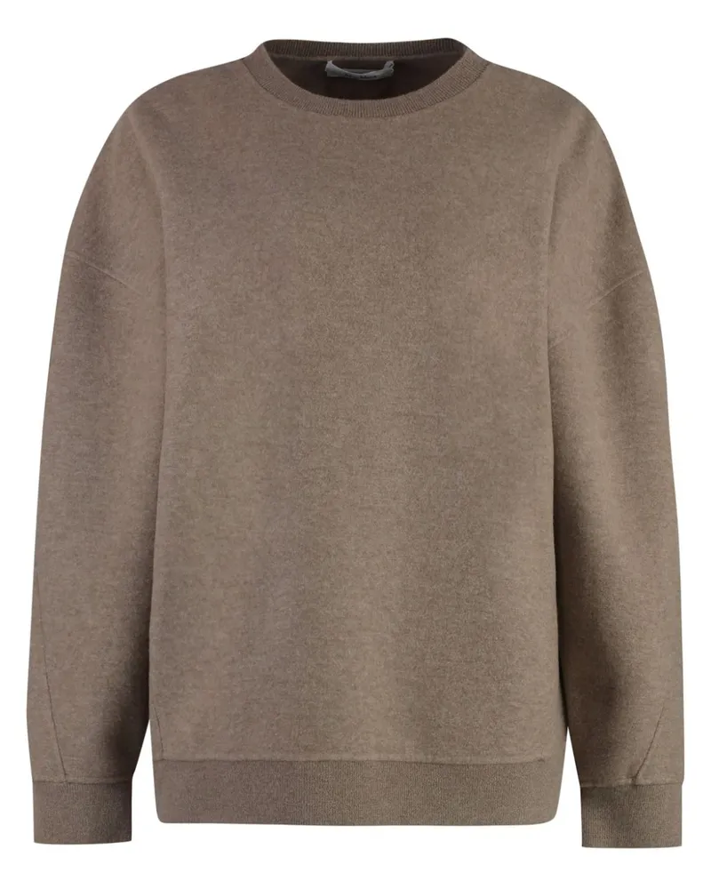 Max Mara Pullover überschnittener Schulter - Braun Braun