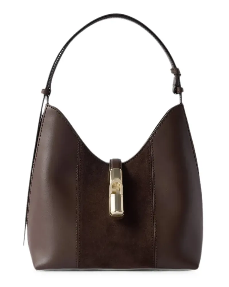 Furla Goccia Schultertasche - Braun Braun