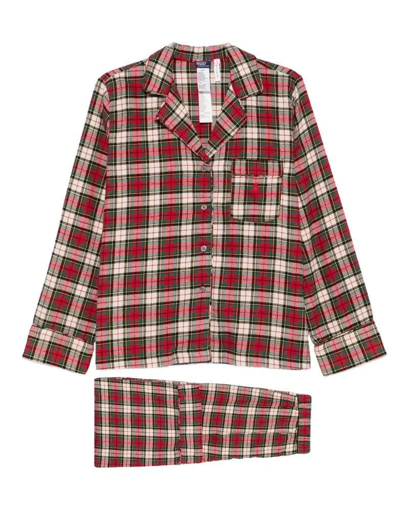 Ralph Lauren Karierter Pyjama aus Flanell - Rot Rot