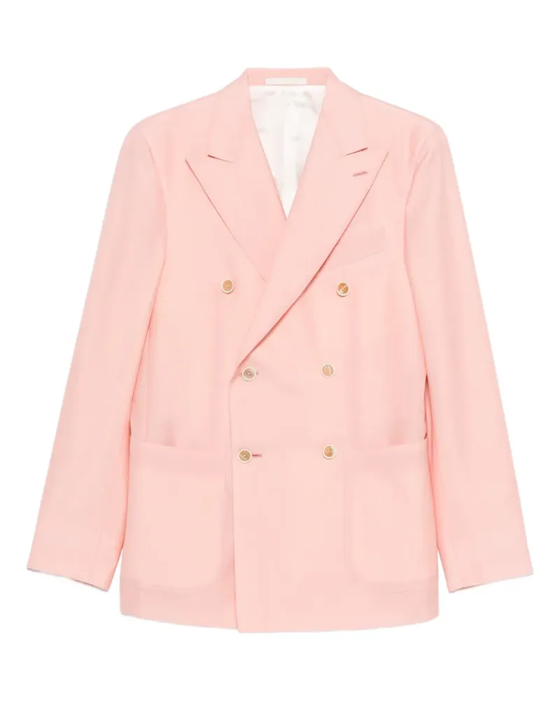 Caruso Aida double-breasted pocket blazer - Rosa Rosa