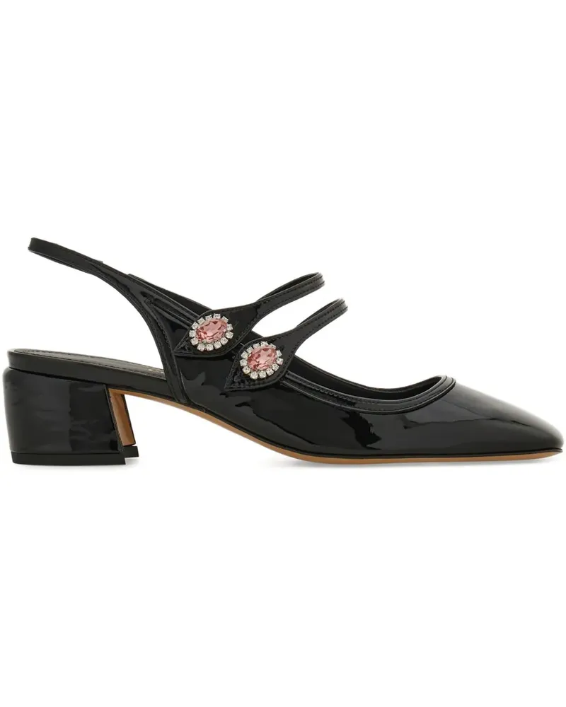 Ferragamo Mary Janes mit Slingback-Riemen 40mm - Schwarz Schwarz