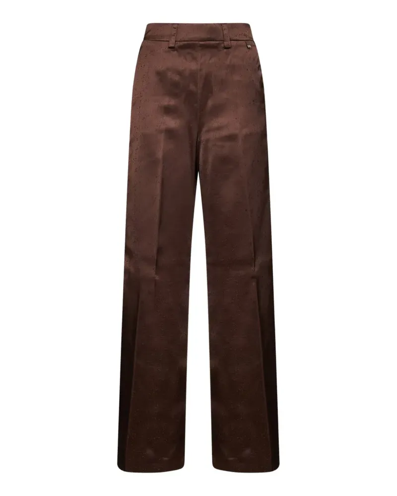 Herno Weite Hose mit Bügelfalten - Braun Braun