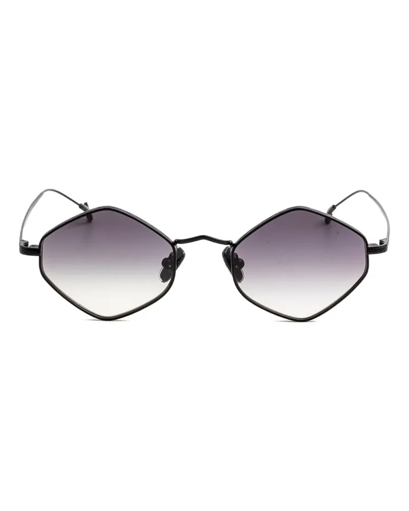 Eyepetizer Canar Sonnenbrille mit geometrischem Gestell - Schwarz Schwarz