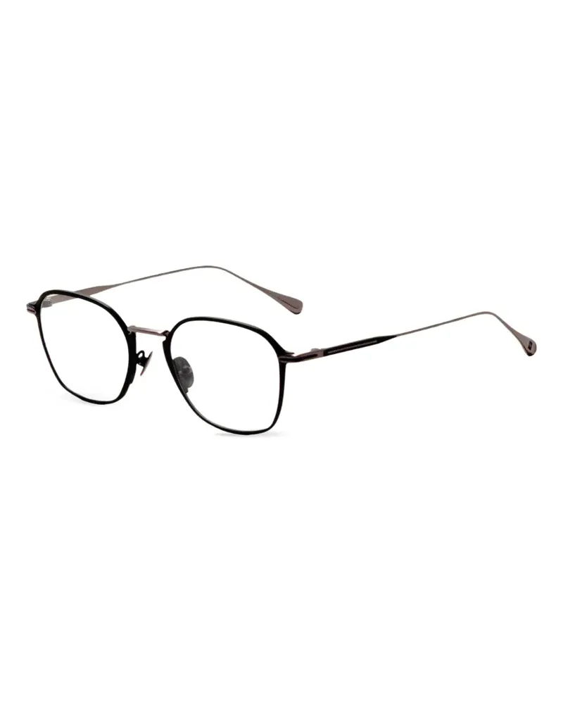 John Varvatos Brille mit geometrischem Gestell - Schwarz Schwarz