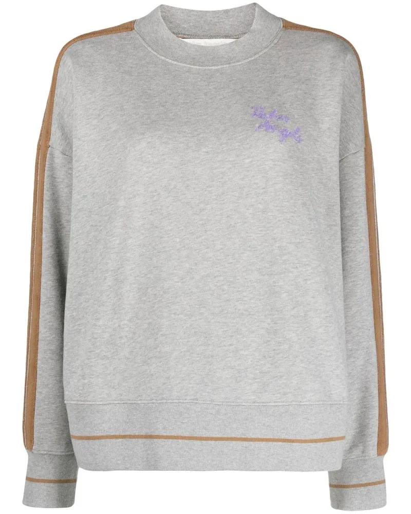 Palm Angels Sweatshirt mit Logo-Stickerei - Grau Grau