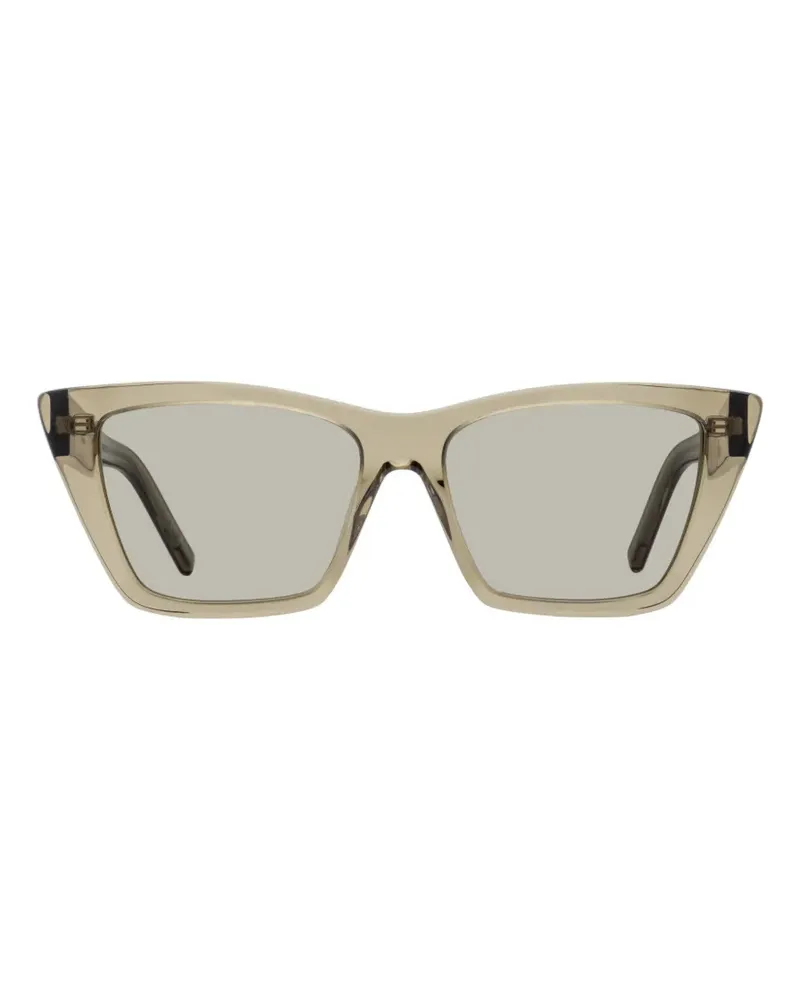 Saint Laurent Mica Cat-Eye-Sonnenbrille - Nude Nude