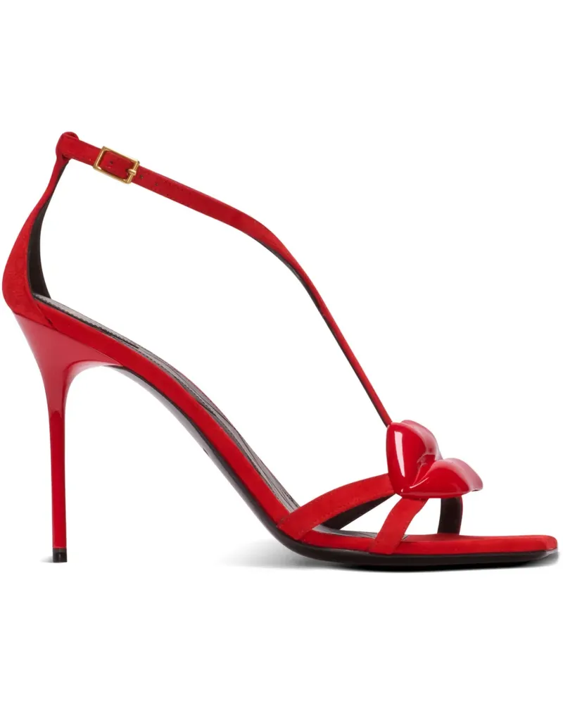 Balmain Lips Sandalen - Rot Rot