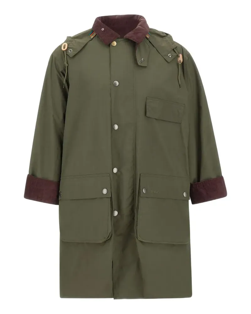Barbour x Paul Smith ribbed trim parka - Grün Grün
