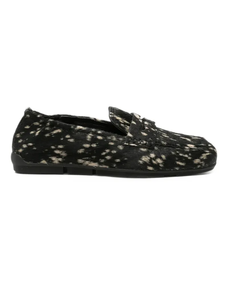 ash Loafer mit Animal-Print - Schwarz Schwarz