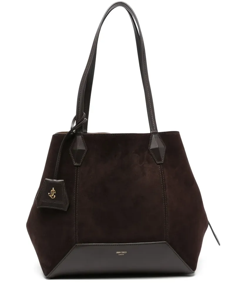 Jimmy Choo Diamond Tote Bag aus Wildleder - Braun Braun