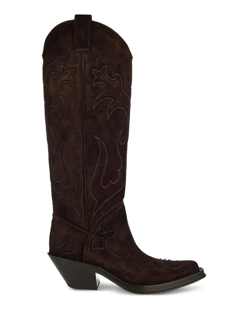 Gabriela Hearst Bestickte Capitana Stiefel - Braun Braun