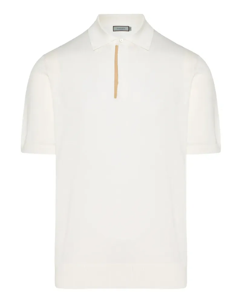 Canali short-sleeve polo shirt - Weiß Weiß