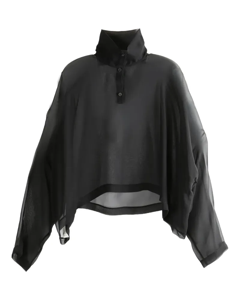 Rick Owens Jumbo Tabard sheer blouse - Schwarz Schwarz