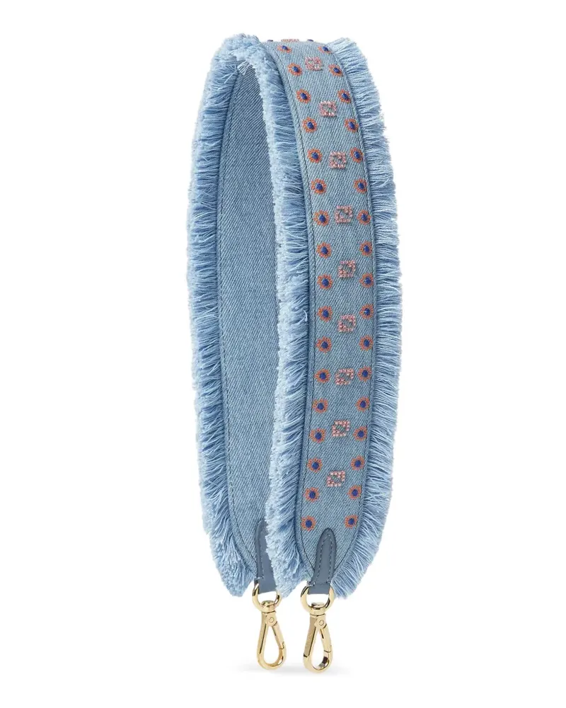 Fendi Strap You Taschenriemen mit Stickerei - Blau Blau