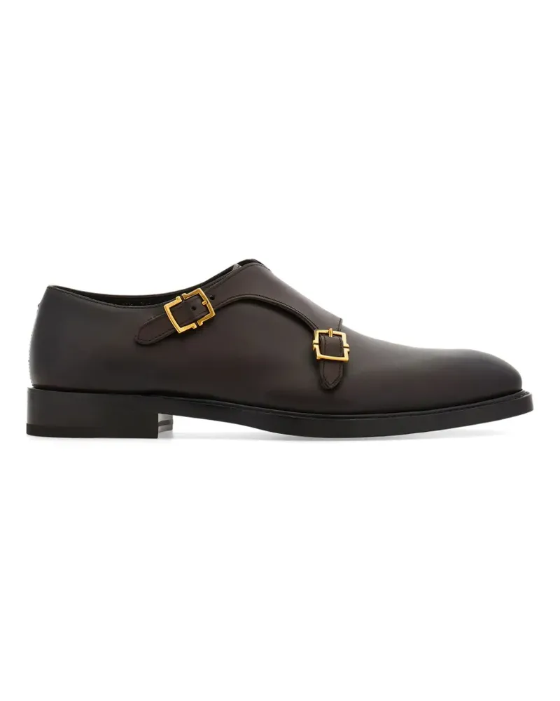 Ferragamo Monk-Schuhe mit zwei Riemen - Braun Braun