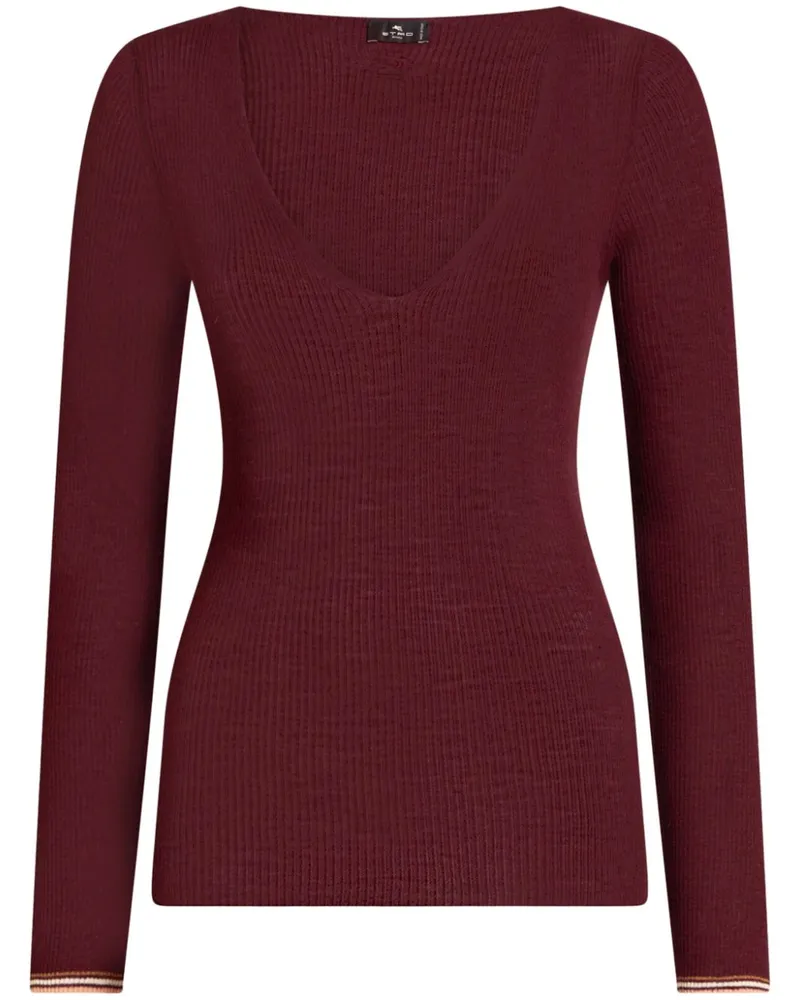 Etro Pullover mit V-Ausschnitt - Braun Braun