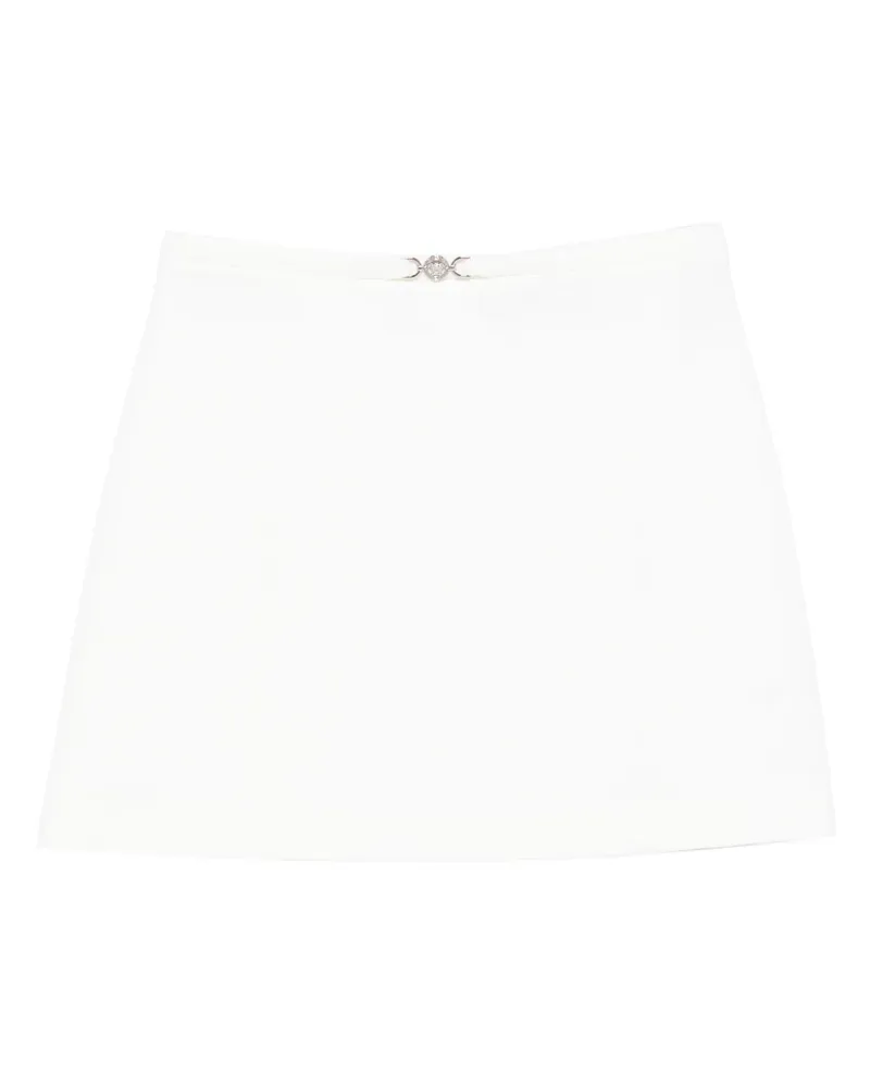 Versace Verzierter Rock in A-Linie - Weiß Weiß