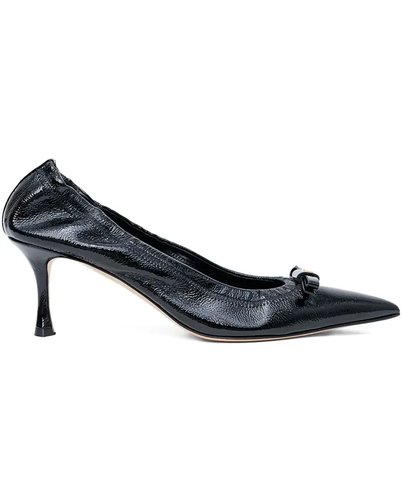 N° 21 Pumps mit Schleifenverschluss 60mm - Schwarz Schwarz