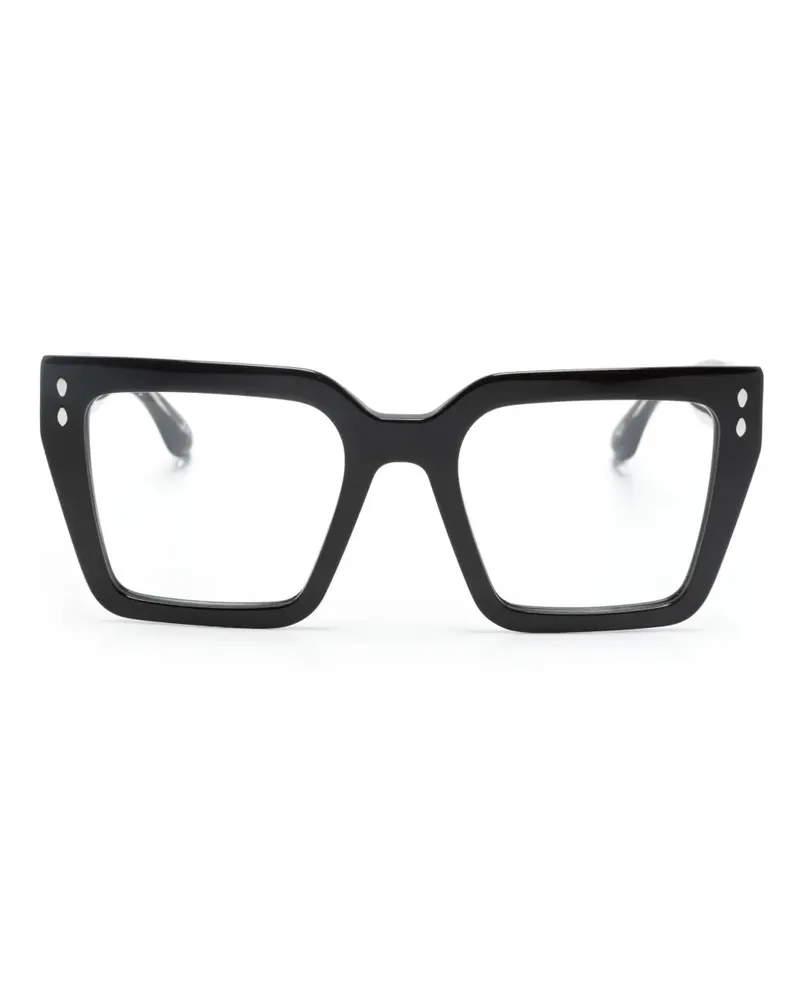 Isabel Marant Brille mit Oversized-Gestell - Schwarz Schwarz