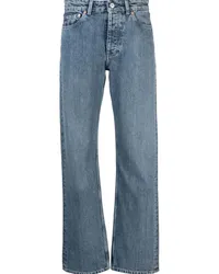 Our Legacy Halbhohe Linear Straight-Leg-Jeans Blau