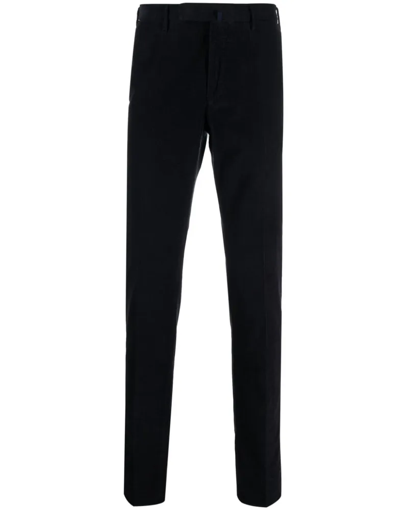 Incotex Straight-Leg-Hose aus Cord - Blau Blau