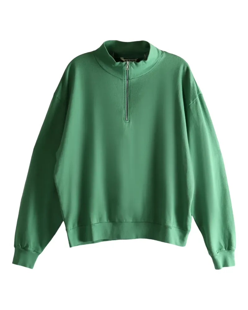 AURALEE Sweatshirt mit Reißverschluss - Grün Grün
