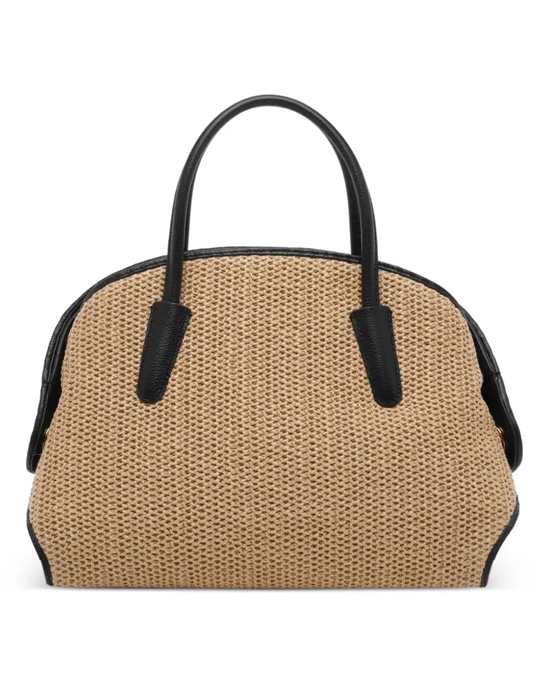 Coccinelle Tylde woven tote bag - Nude Nude