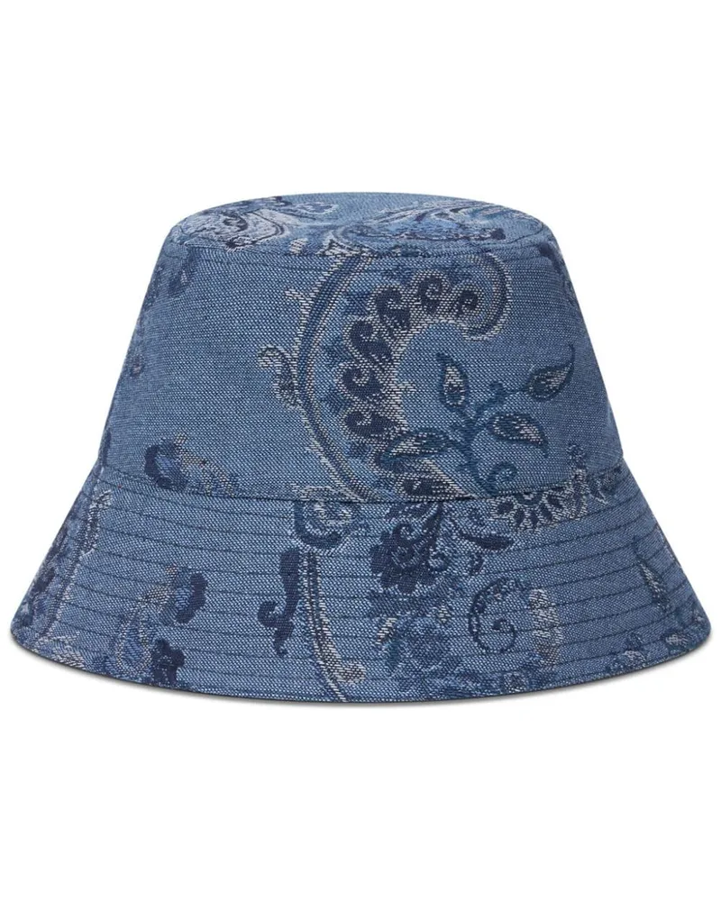 Etro Fischerhut mit Paisley-Print - Blau Blau