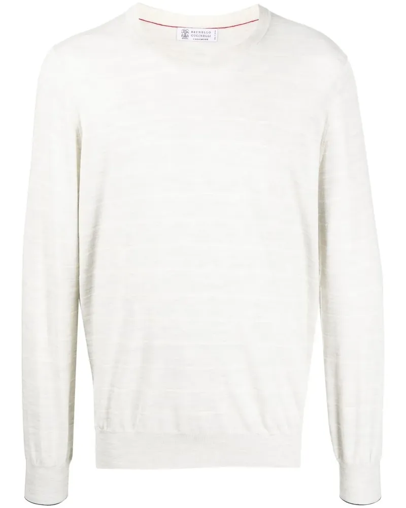 Brunello Cucinelli Pullover mit rundem Ausschnitt - Grau Grau
