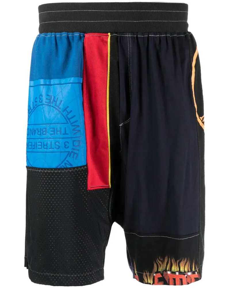 Amen Joggingshorts im Patchwork-Look - Mehrfarbig Mehrfarbig