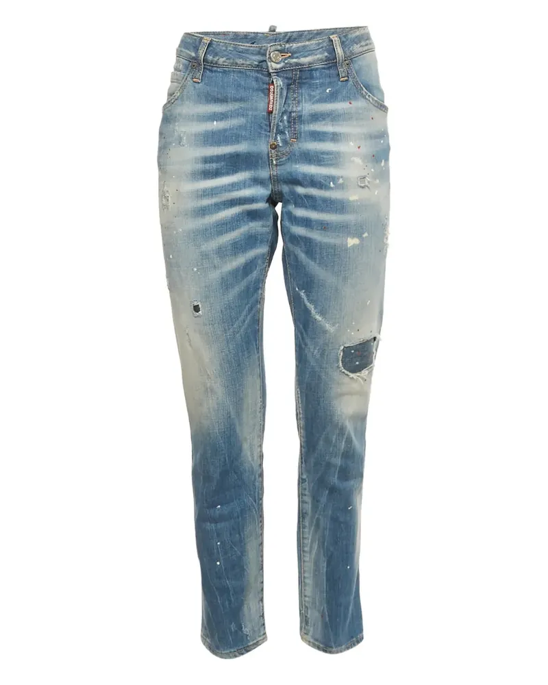 Dsquared2 Jeans im Distressed-Look mit Malerei - Blau Blau