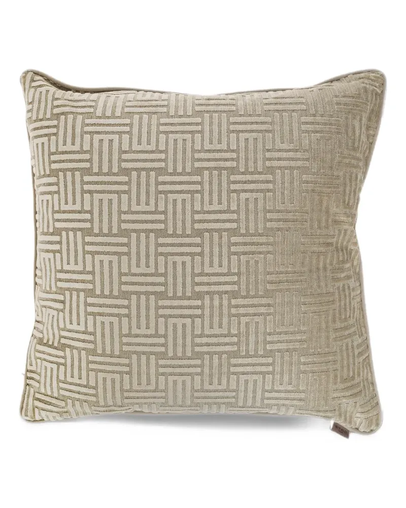 Etro Jacquard-Kissen mit Monogramm - Nude Nude
