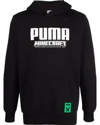 Puma Hoodie mit Minecraft-Print Schwarz