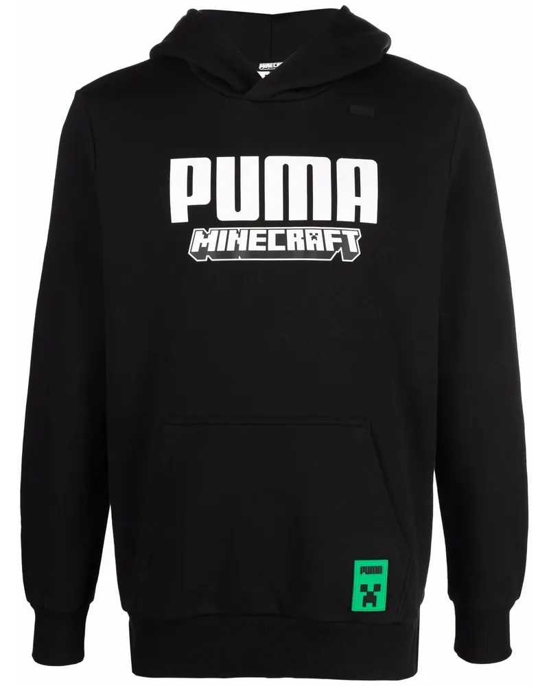 Puma Hoodie mit Minecraft-Print Schwarz