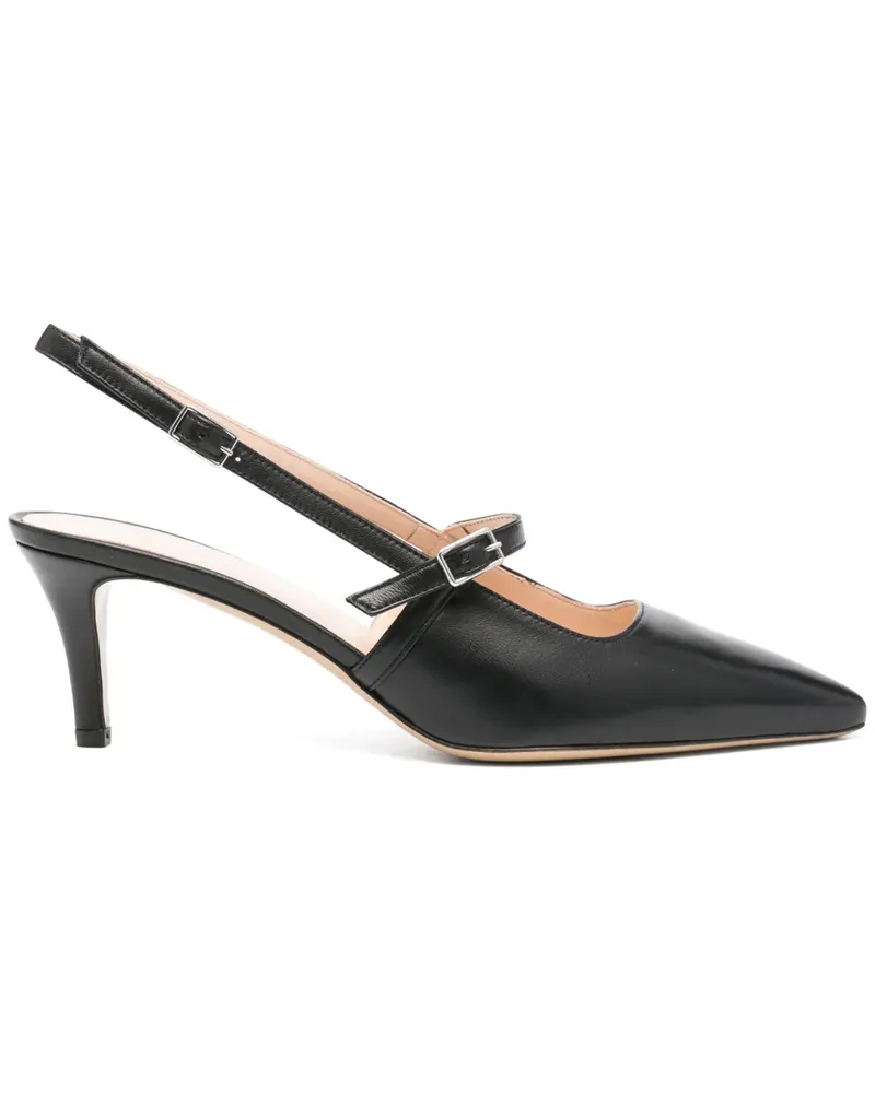 P.A.R.O.S.H. Pumps mit Slingback-Riemen 60mm - Schwarz Schwarz