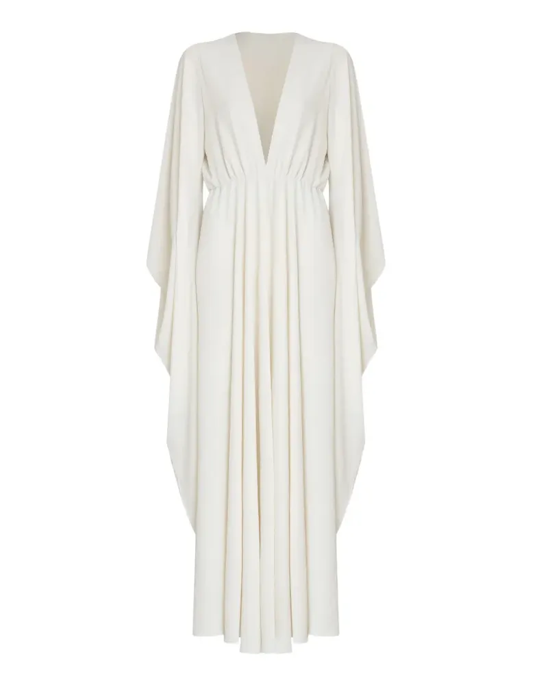 OLYMPIAH Mangas V-neck maxi dress - Weiß Weiß