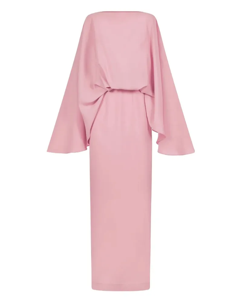 Taller Marmo Eolia Maxikleid mit Cape-Ärmeln - Rosa Rosa