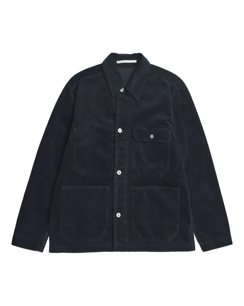 Norse Projects pocket corduroy jacket - Blau Blau