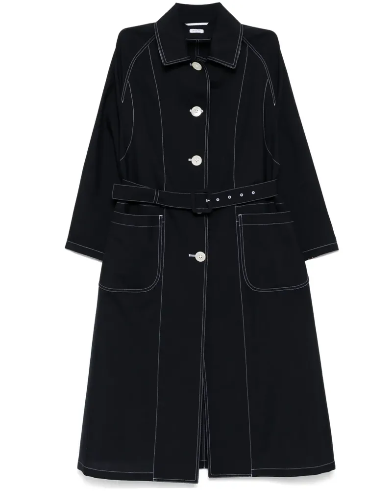 Thom Browne Mantel mit aufgesetzten Taschen - 415 NAVY 415