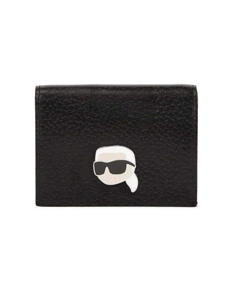 Karl Lagerfeld Ikon Portemonnaie mit Klappe - Schwarz Schwarz