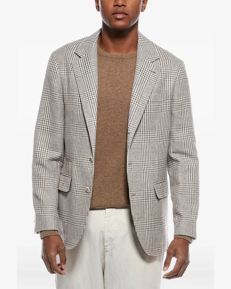 Brunello Cucinelli plaid blazer - Braun Braun